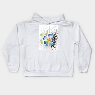 Watercolor flower Kids Hoodie